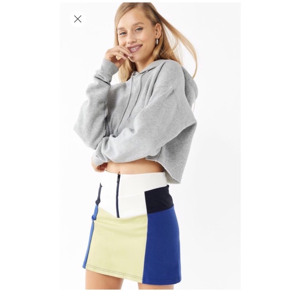 Color block Zipper Mini Skirt - Picture 7 of 8